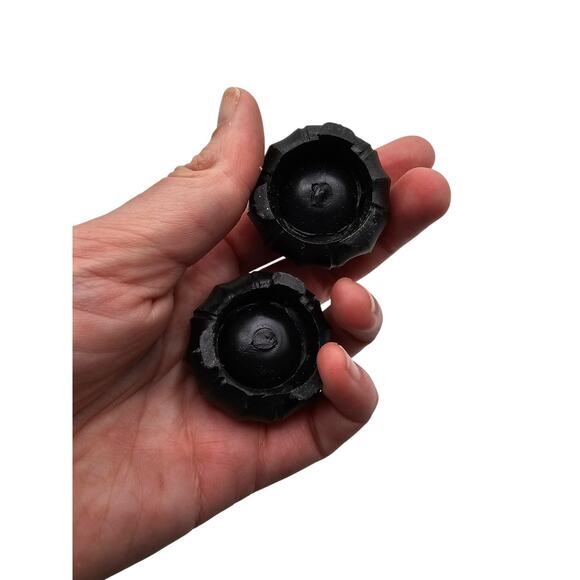 Vintage Chinese Hand-Carved Etched Painted Marble Eggs Monk Stand set of two - Picture 7 of 7